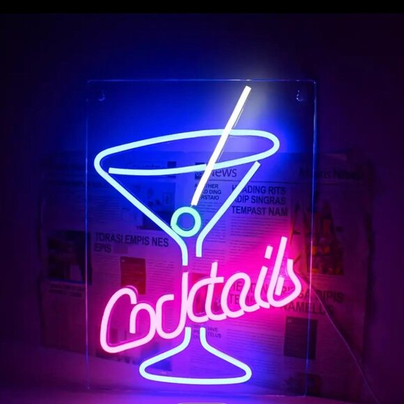 COCKTAIL NEON LED SIGN - Picture 1 of 5